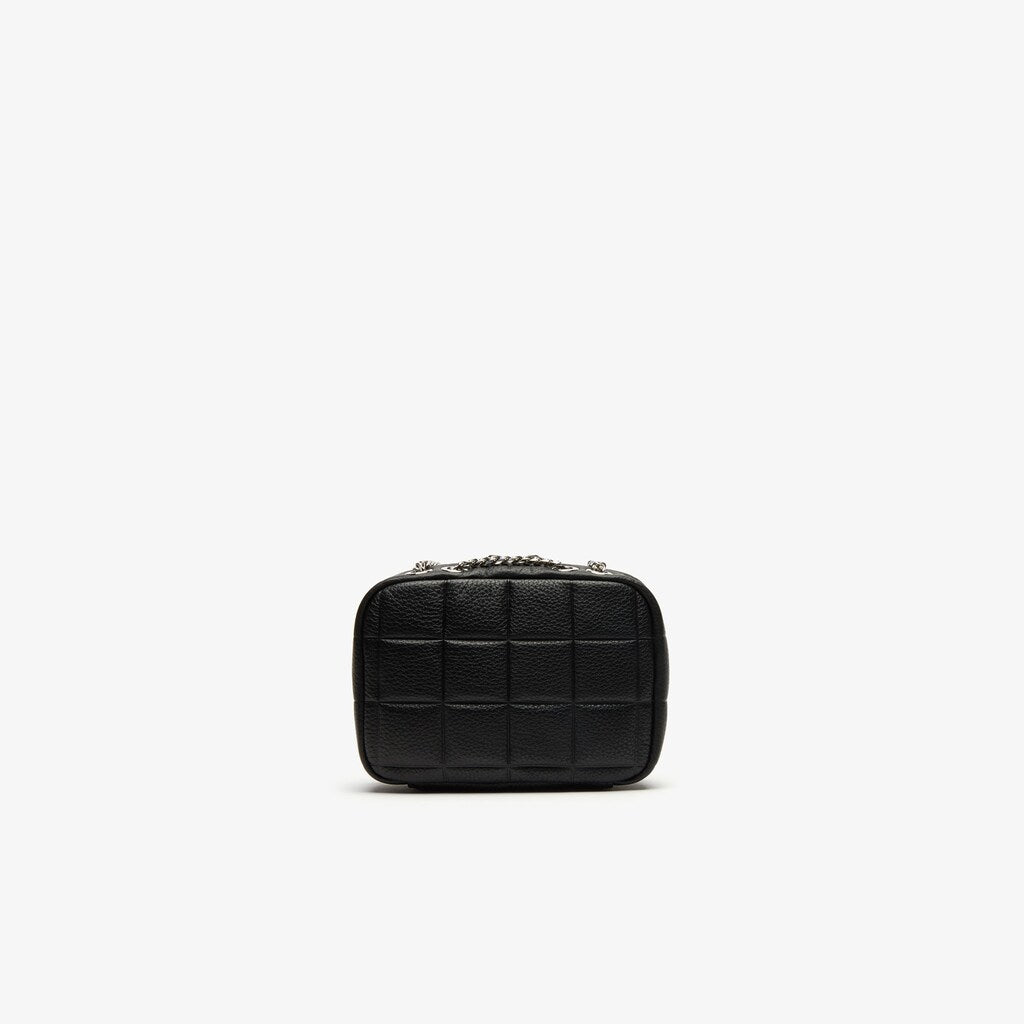 Wo  Croco Crew Quilted Leather Zippered Shoulder Bag | Lacoste Womens