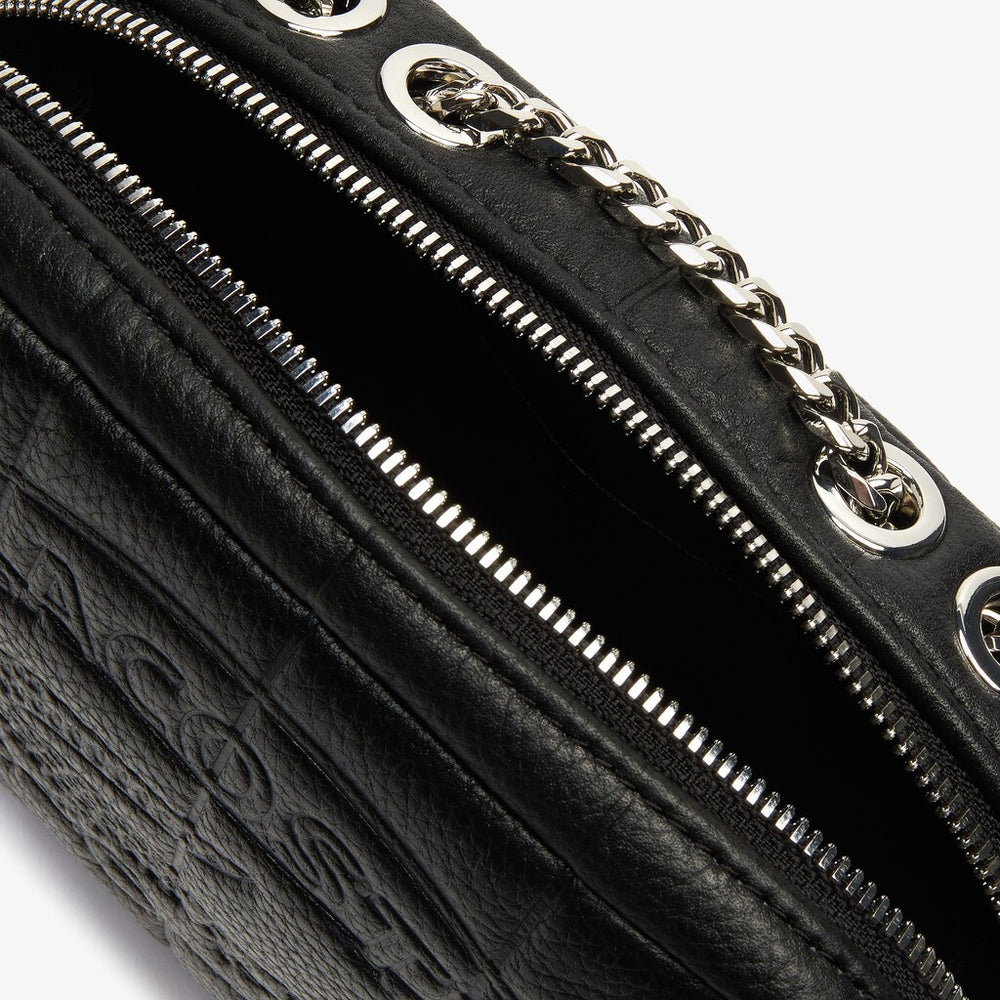 Wo  Croco Crew Quilted Leather Zippered Shoulder Bag | Lacoste Womens