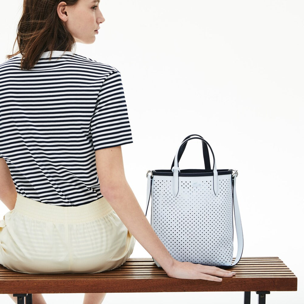 Wo  Anna Removable Pouch Perforated Vertical Tote | Lacoste Womens
