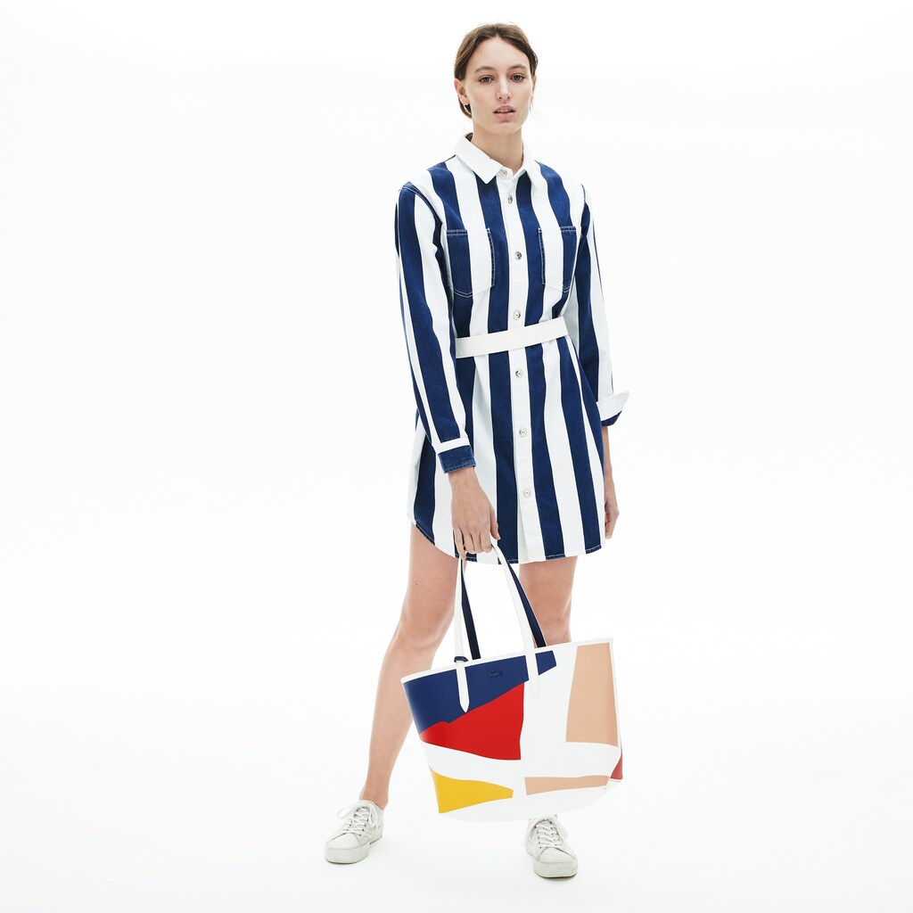 Wo  Anna Removable Pouch Coloured Design Tote | Lacoste Womens