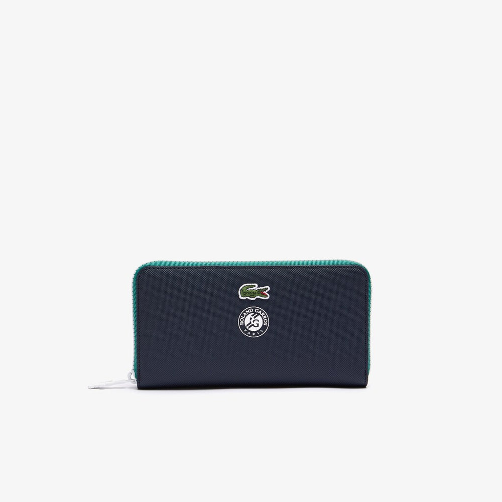 Wo  Roland Garros Contrast Interior Zippered Wallet | Lacoste Womens