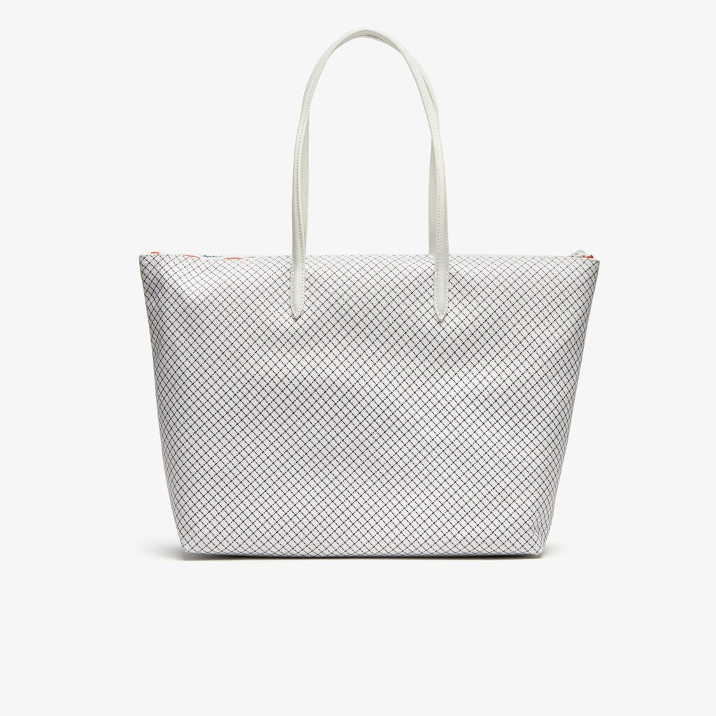 Wo  Roland Garros Panama Hat Print Zippered Tote | Lacoste Womens