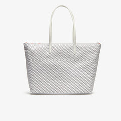Wo  Roland Garros Panama Hat Print Zippered Tote | Lacoste Womens