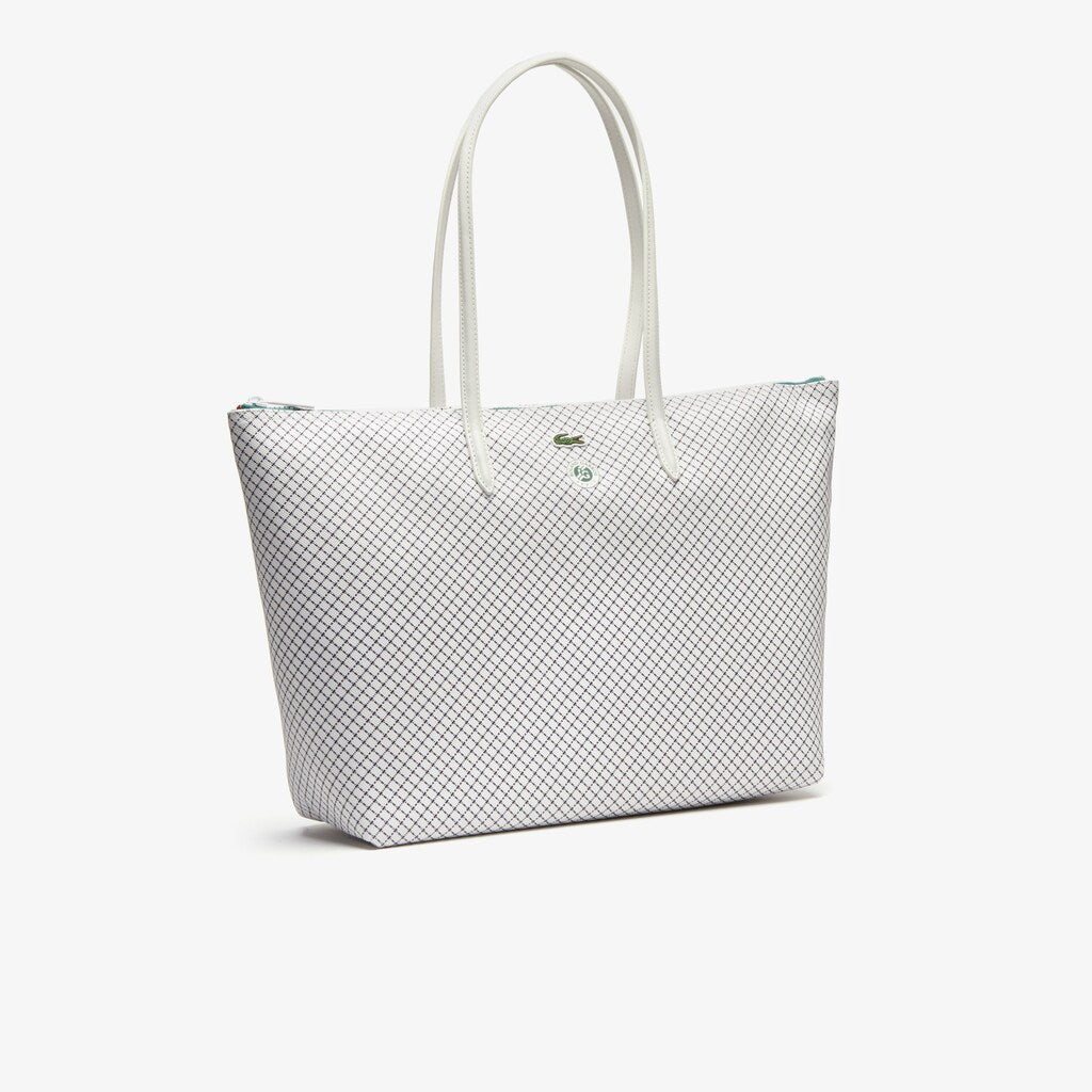 Wo  Roland Garros Panama Hat Print Zippered Tote | Lacoste Womens