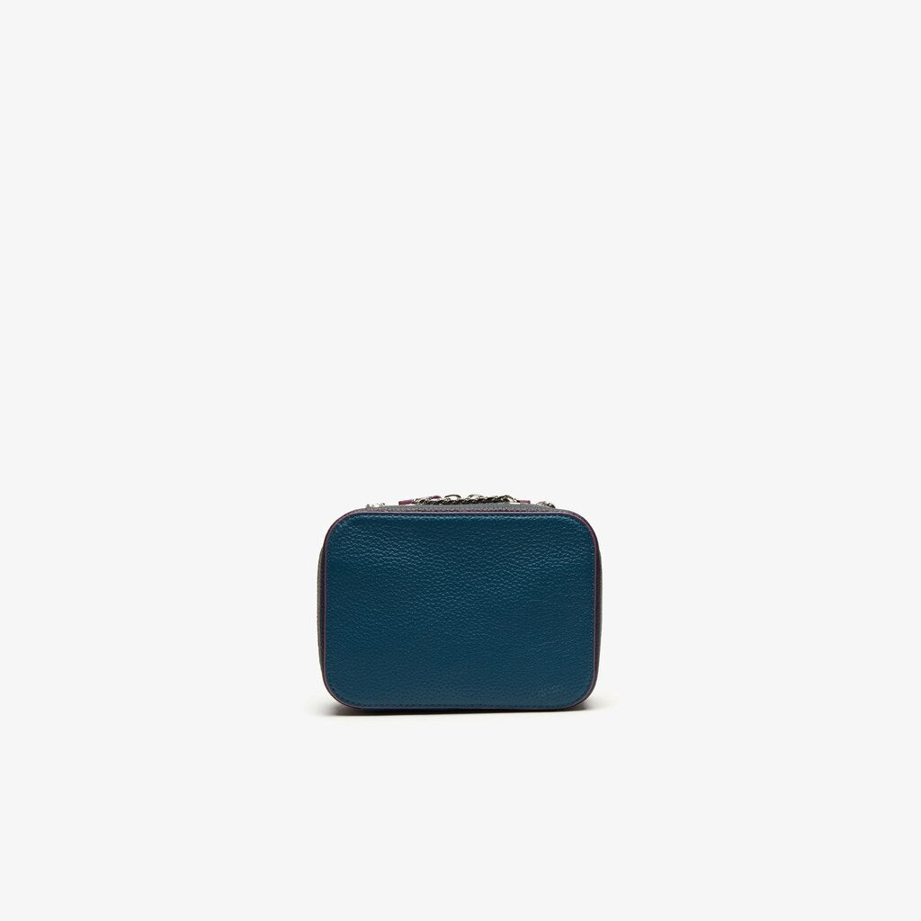 Wo  Croco Crew Tricolour Leather Zippered Shoulder Bag | Lacoste Womens