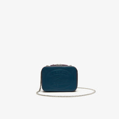 Wo  Croco Crew Tricolour Leather Zippered Shoulder Bag | Lacoste Womens