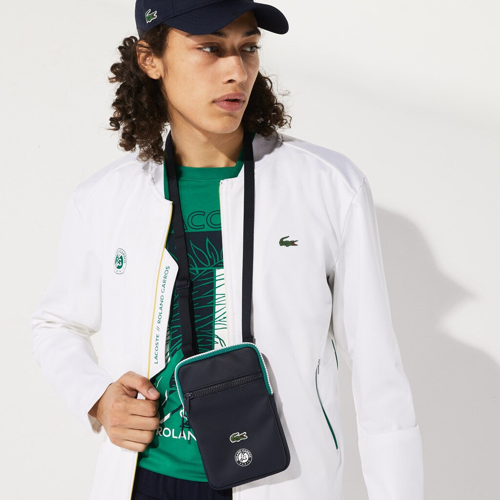 Roland Garros Adjustable Strap Mini Zip Flat Bag | Lacoste Mens