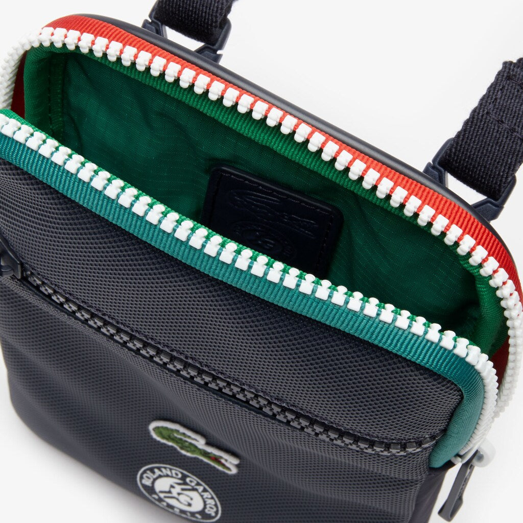 Roland Garros Adjustable Strap Mini Zip Flat Bag | Lacoste Mens