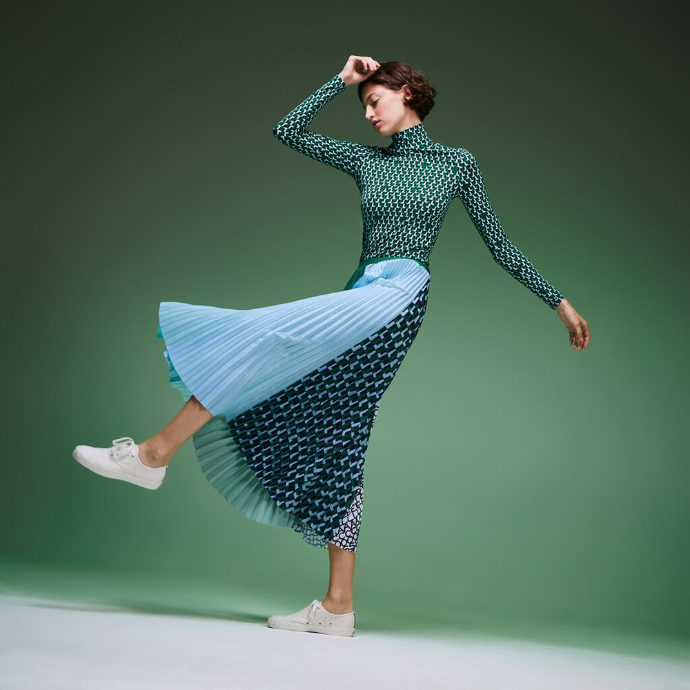 Wo  Fashion Show Asymetrical Printed Skirt | Lacoste Womens