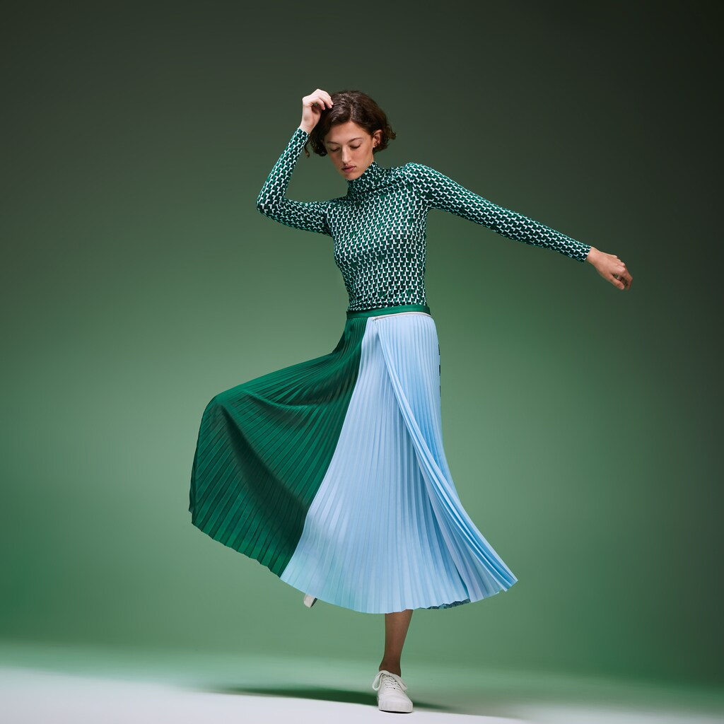 Wo  Fashion Show Asymetrical Printed Skirt | Lacoste Womens