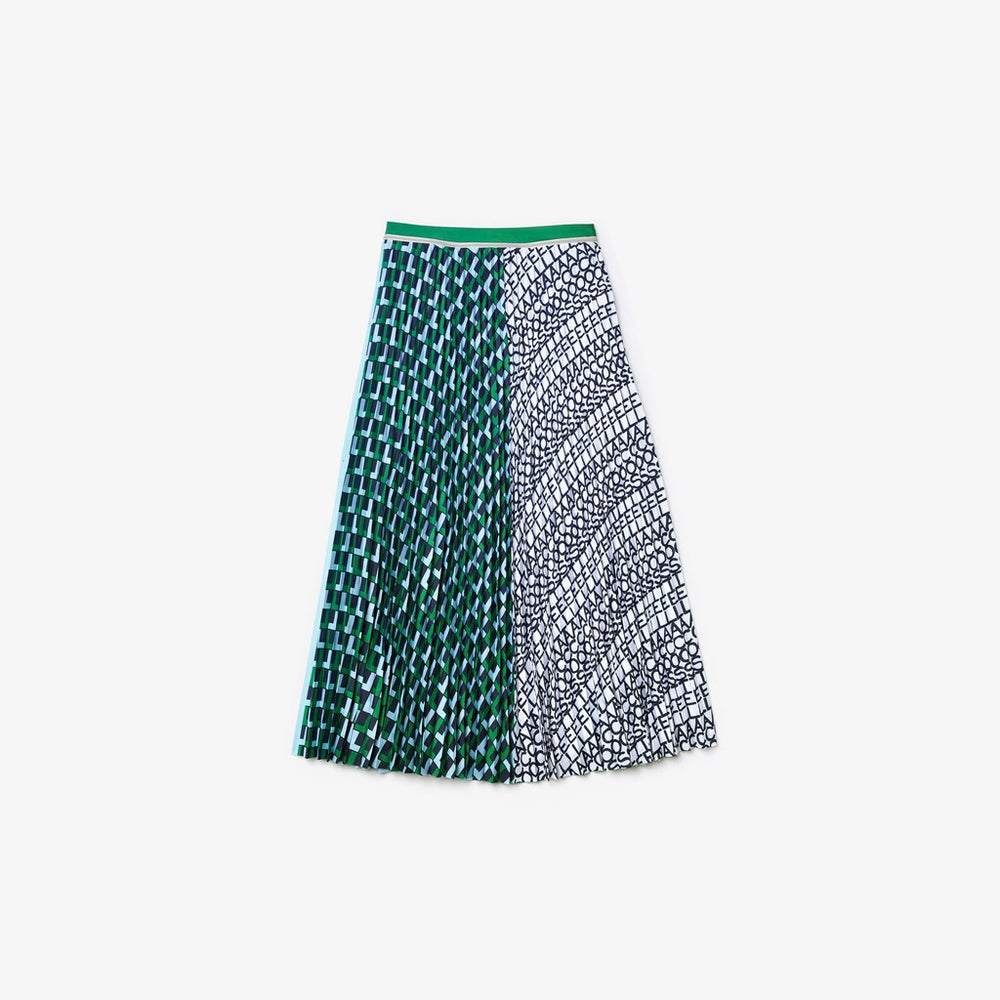 Wo  Fashion Show Asymetrical Printed Skirt | Lacoste Womens