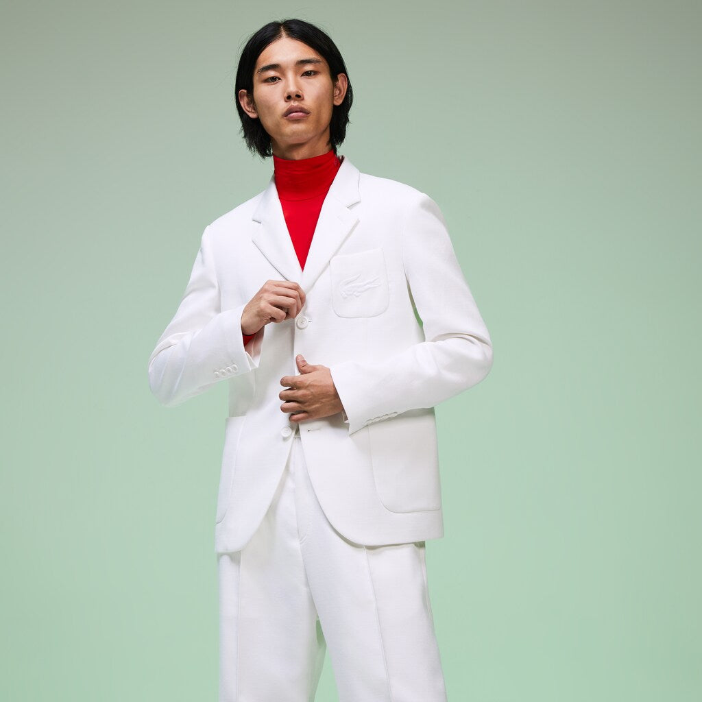 Fashion Show Solid Blazer with Chest Pocket | Lacoste Mens