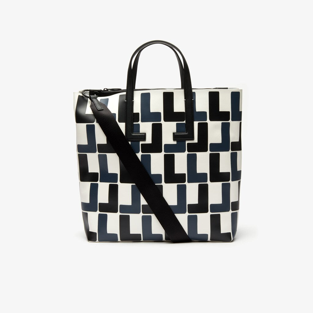 Wo  Fashion Show Monogram Leather Double Tote | Lacoste Womens
