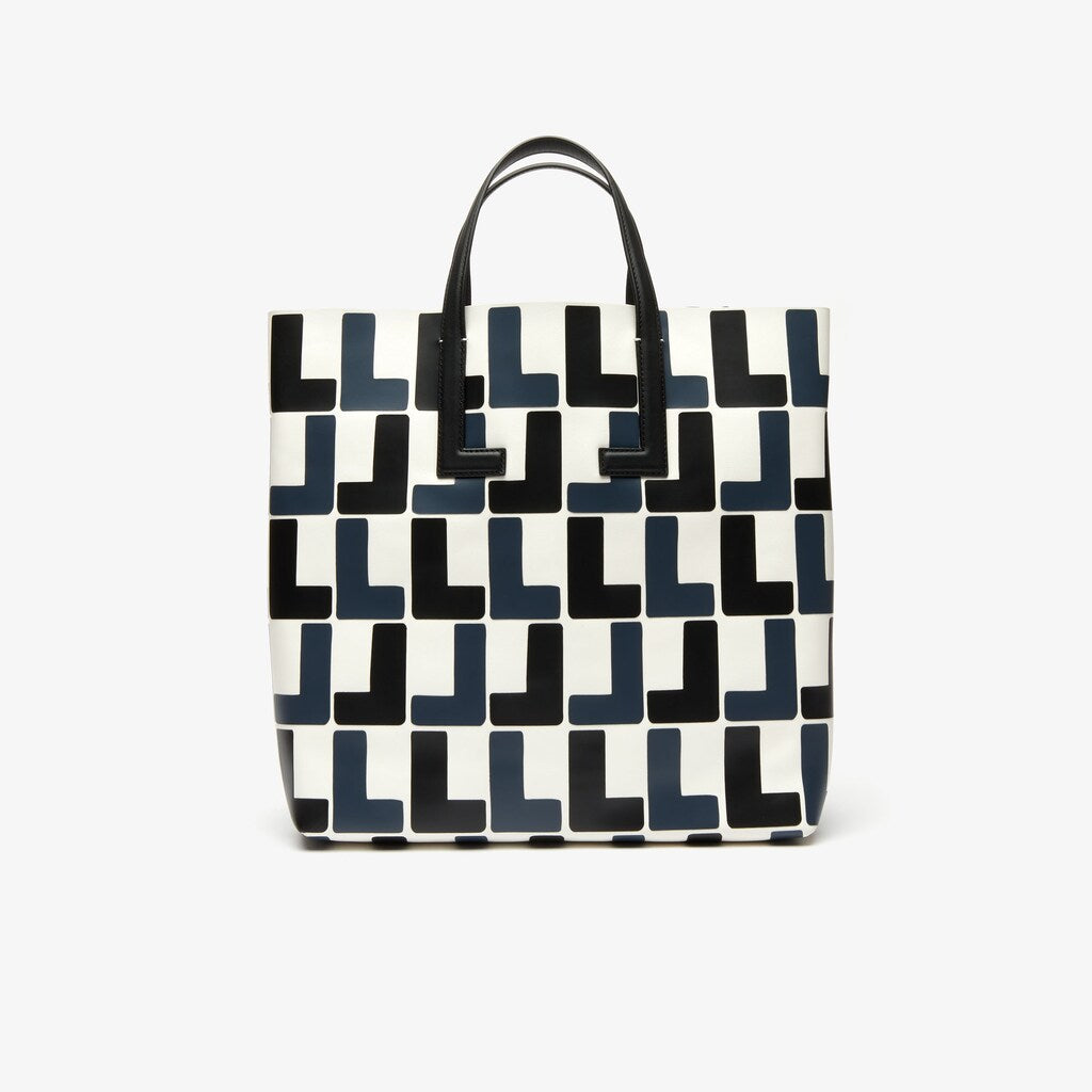 Wo  Fashion Show Monogram Leather Double Tote | Lacoste Womens