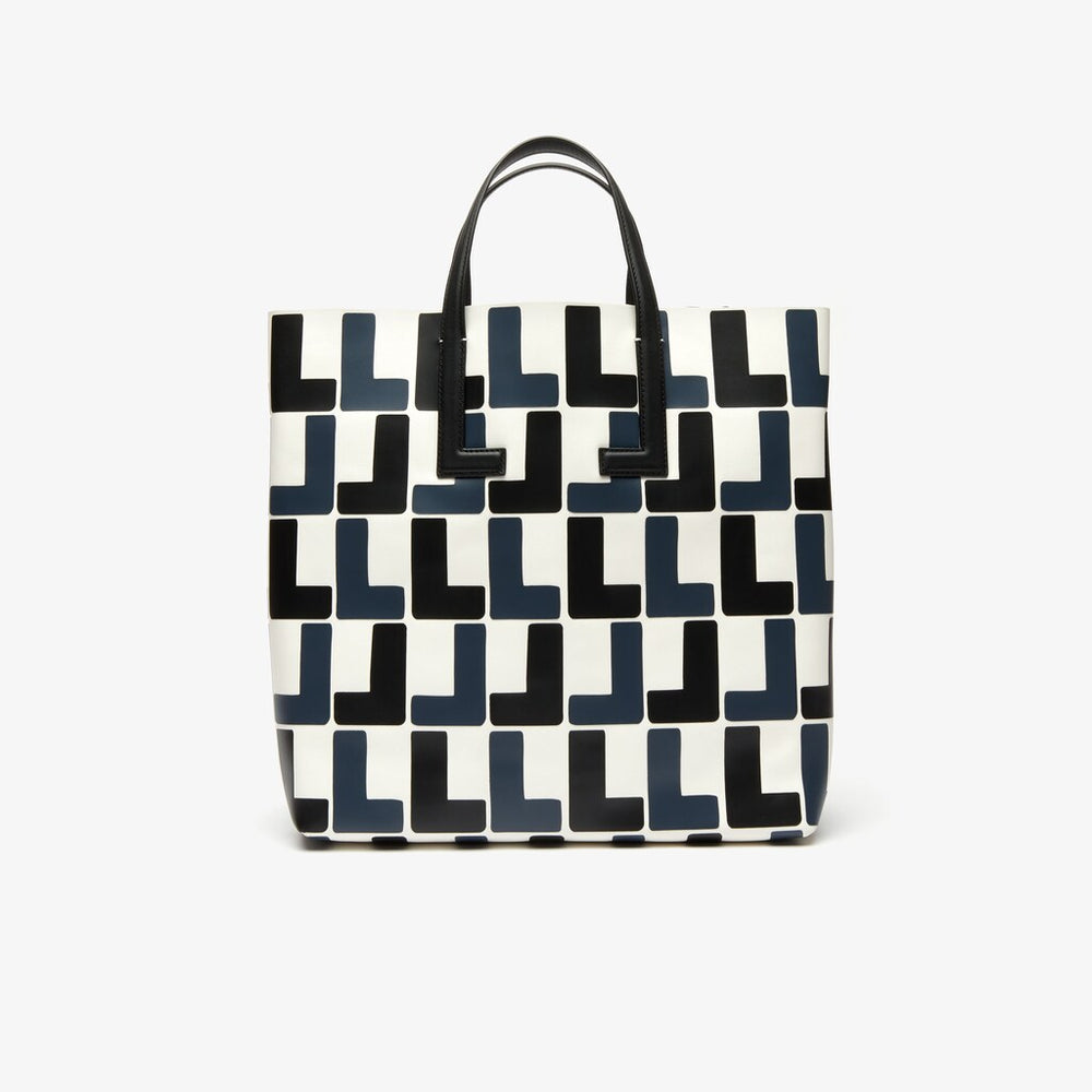 Wo  Fashion Show Monogram Leather Double Tote | Lacoste Womens