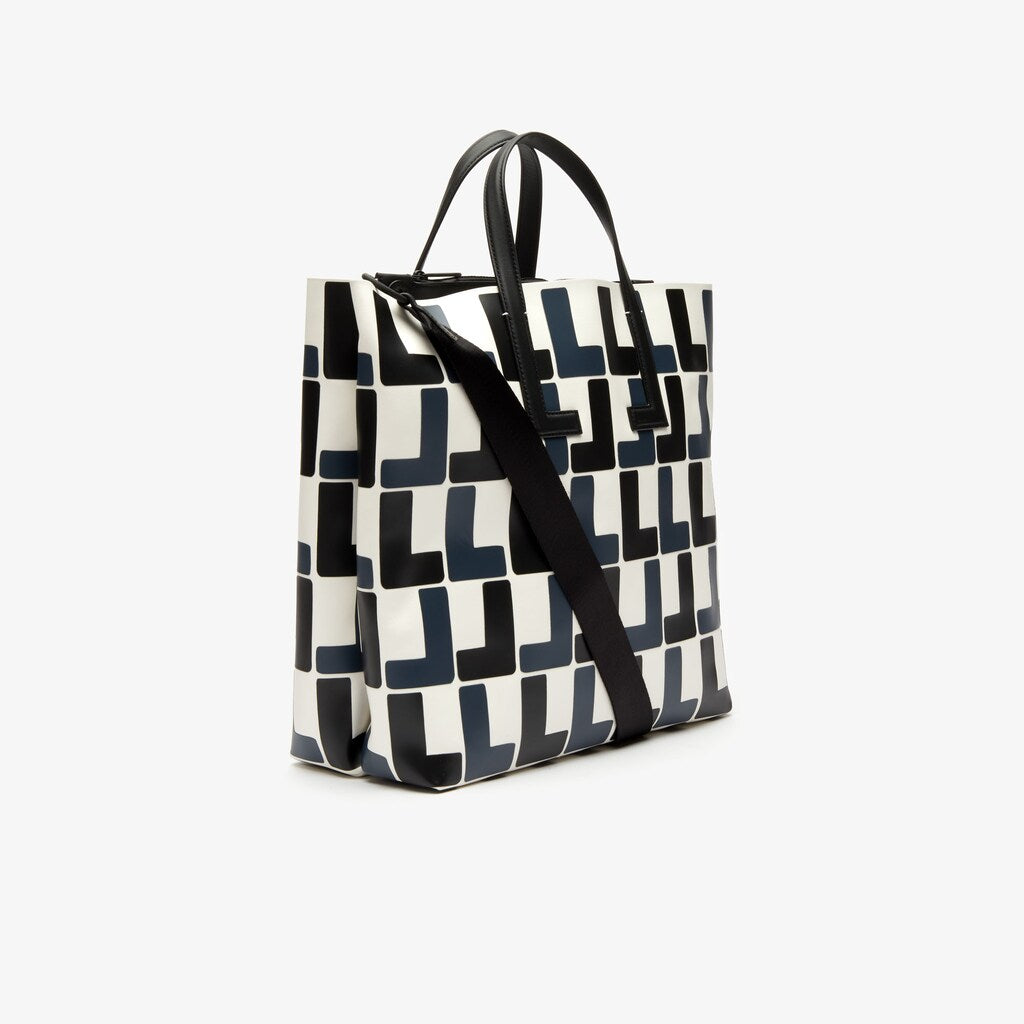 Wo  Fashion Show Monogram Leather Double Tote | Lacoste Womens
