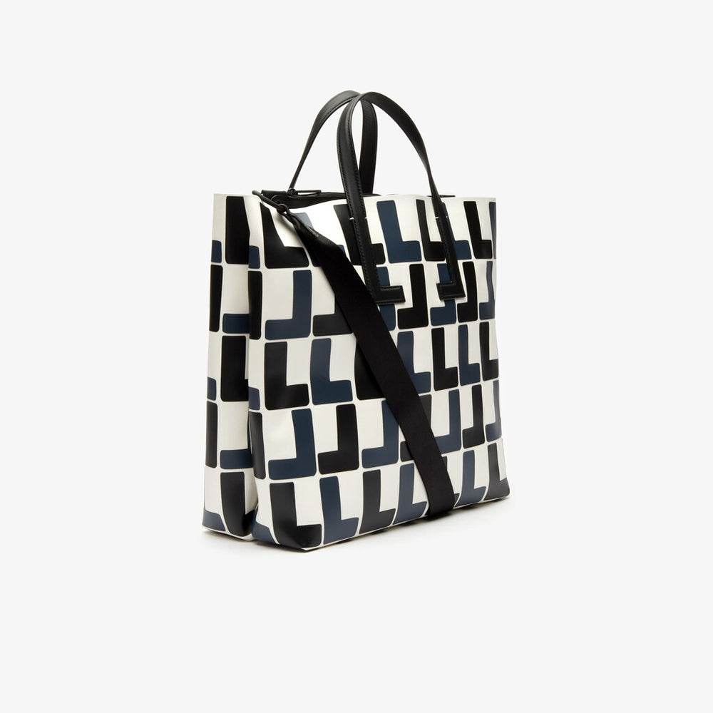 Wo  Fashion Show Monogram Leather Double Tote | Lacoste Womens