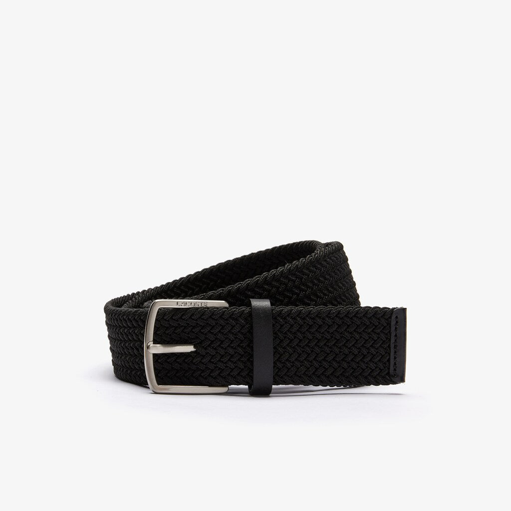Lacoste Engraved Buckle Stretch Knitted Belt | Lacoste Mens
