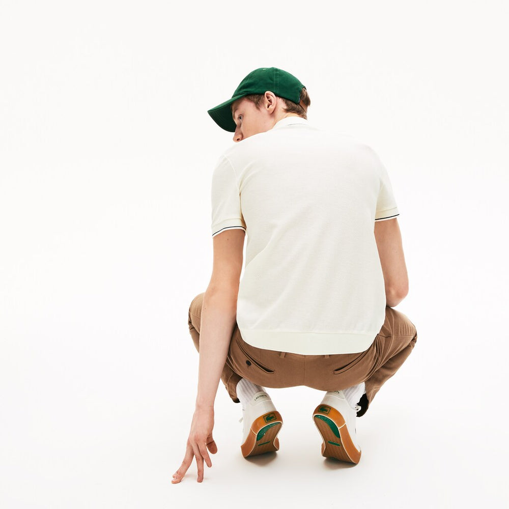 Cotton-Silk Piqué Polo Shirt | Lacoste Mens
