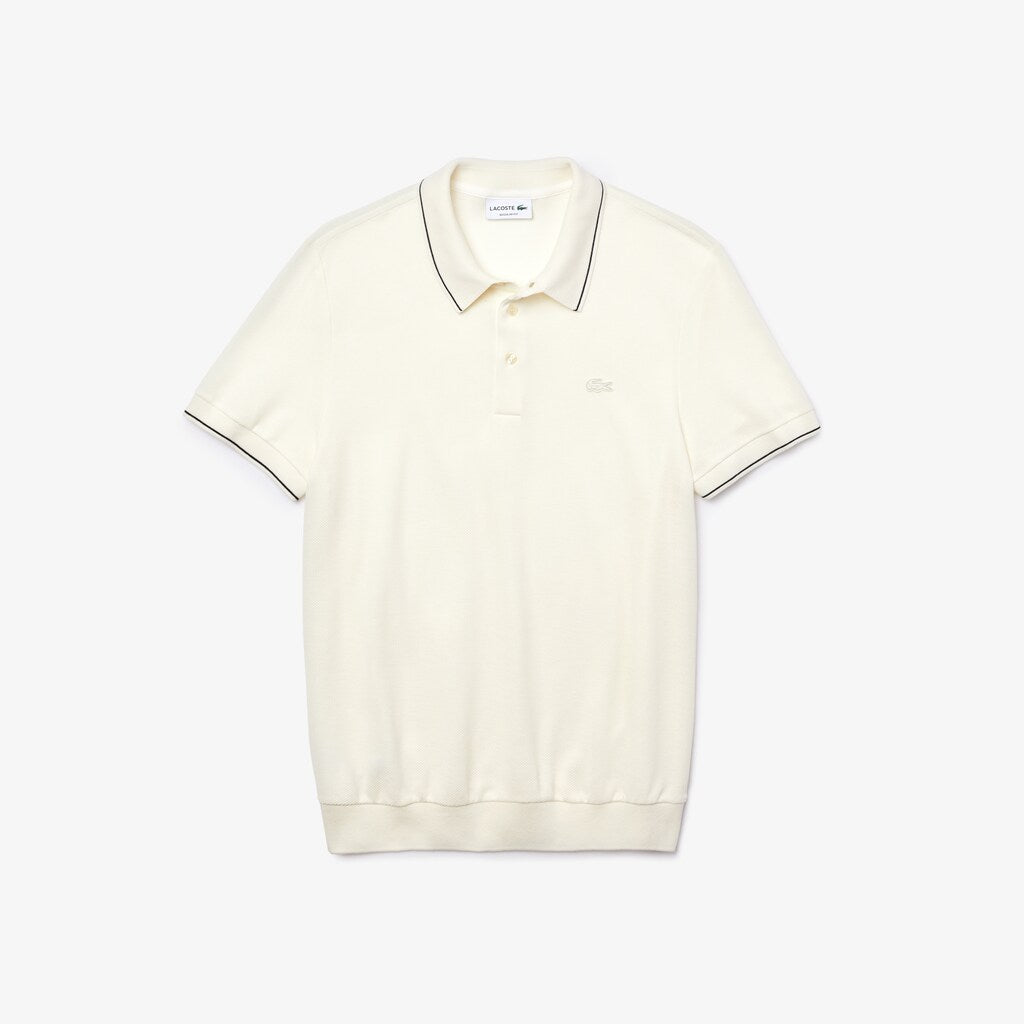 Cotton-Silk Piqué Polo Shirt | Lacoste Mens