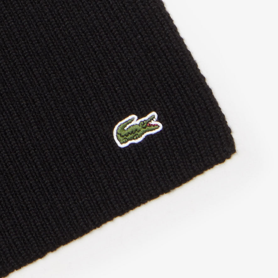 Ribbed Wool Scarf | Lacoste Mens
