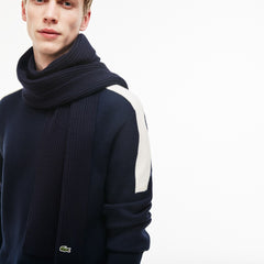 Ribbed Wool Scarf | Lacoste Mens