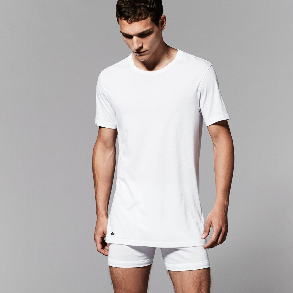 Cotton 3 Pack Crew Neck T-Shirts | Lacoste Mens