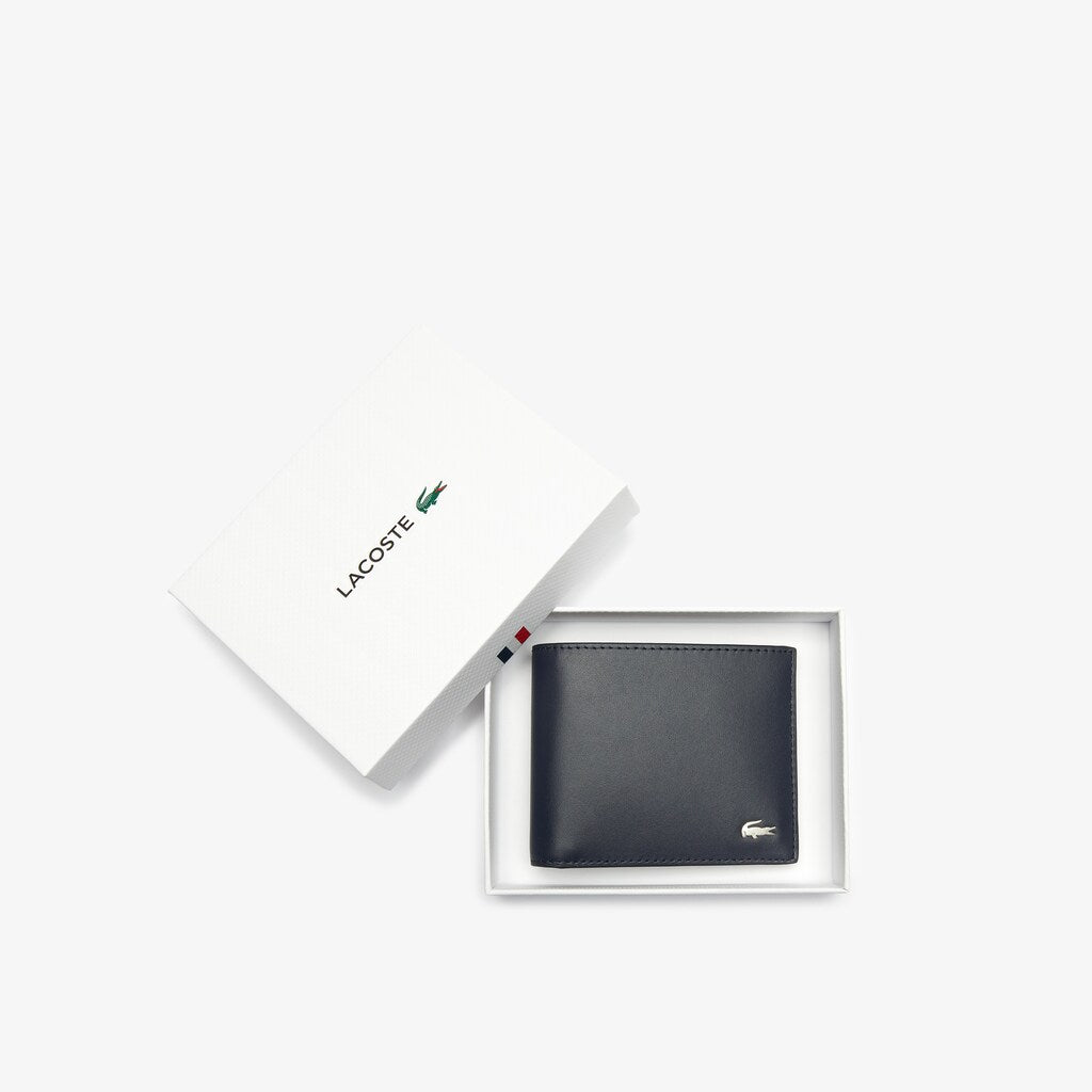 Bi-fold Leather Wallet | Lacoste Mens